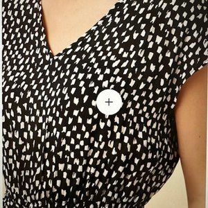 Amour Vert Fantasia Ecovero Jumpsuit- Italia **NOTE: black and white pattern